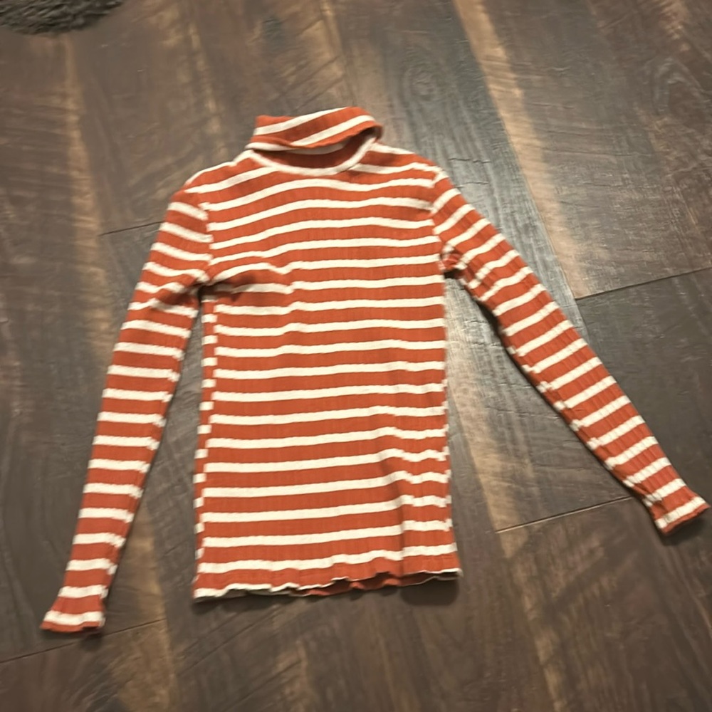 White an orange turtleneck from Zara girl size 9